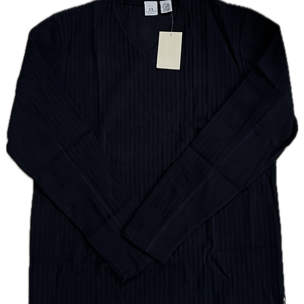 Armani Exchange Dark Navy V-Neck Sweater